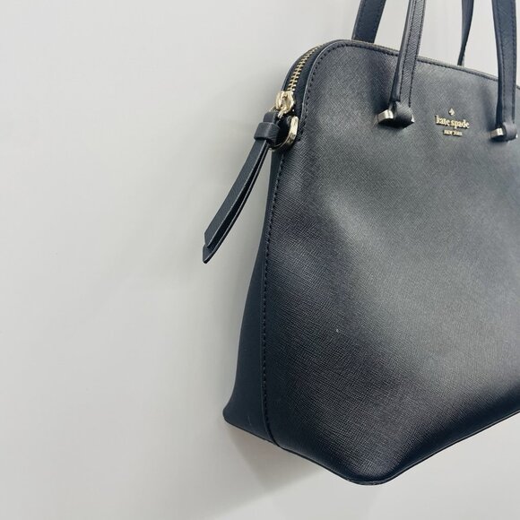 Kate Spade New York Saffiano Leather Top Handle Satchel Purse Zipper Closure - Picture 3 of 12